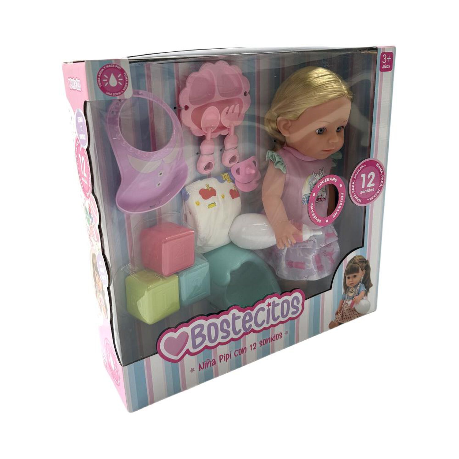 Mu&ntilde;eca Toddler Bostecitos Con Acc 12 Sonidos Ass image number 5.0