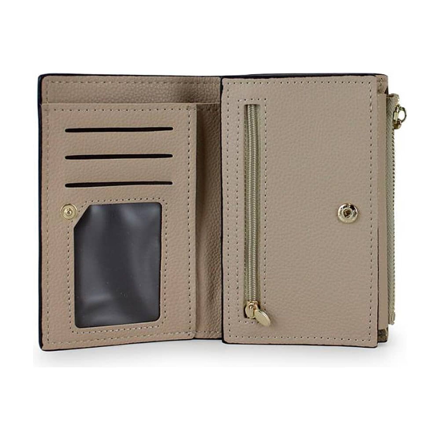 2 Billeteras De Mujer Adara Negra Y Beige Carven image number 5.0