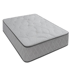 Colchon Hipnos 1.0 Plaza Resorte Bonell Altura 25 Cm Gris /blanco