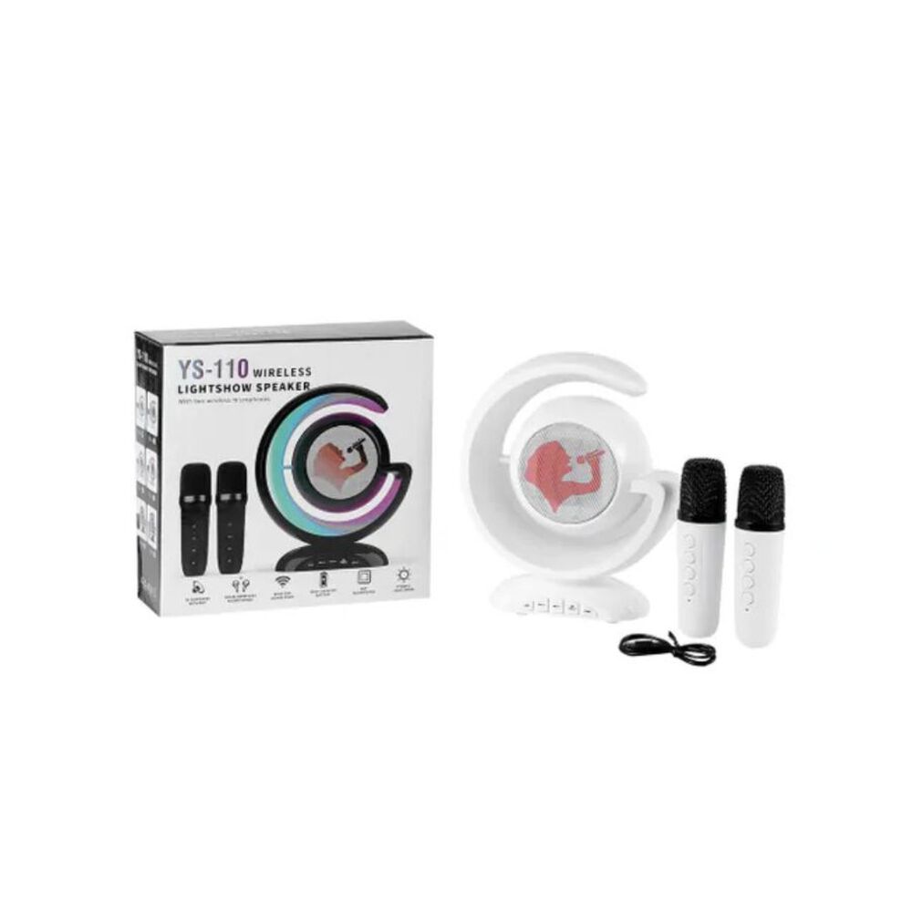 Altavoz Estereo Bluetooth Karaoke Portatil Luz Led Ys-110 image number 2.0