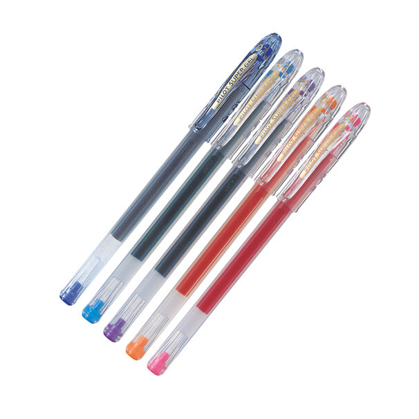 Set 5 L&aacute;pices Super Gel 0.7mm Pilot