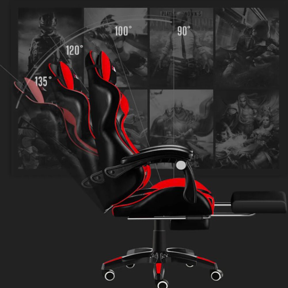 Silla Gamer Ergon&oacute;mica Rojo image number 4.0
