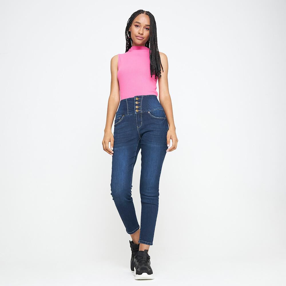 Crop Top Cuello Alto Mujer Rolly Go image number 4.0