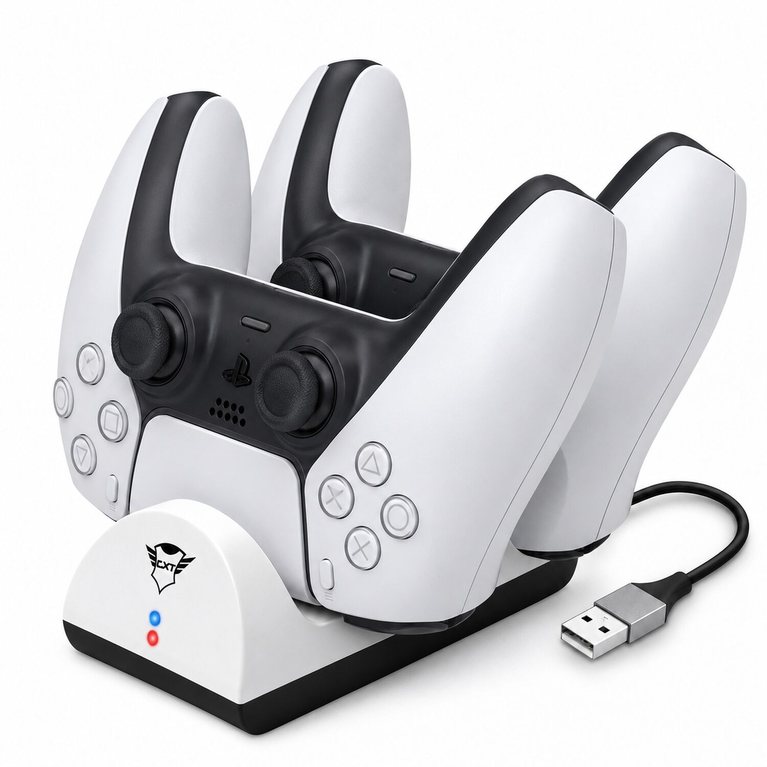 Base Carga Dual Para Controles Ps5 Dualsense Trust Gxt 254 image number 0.0