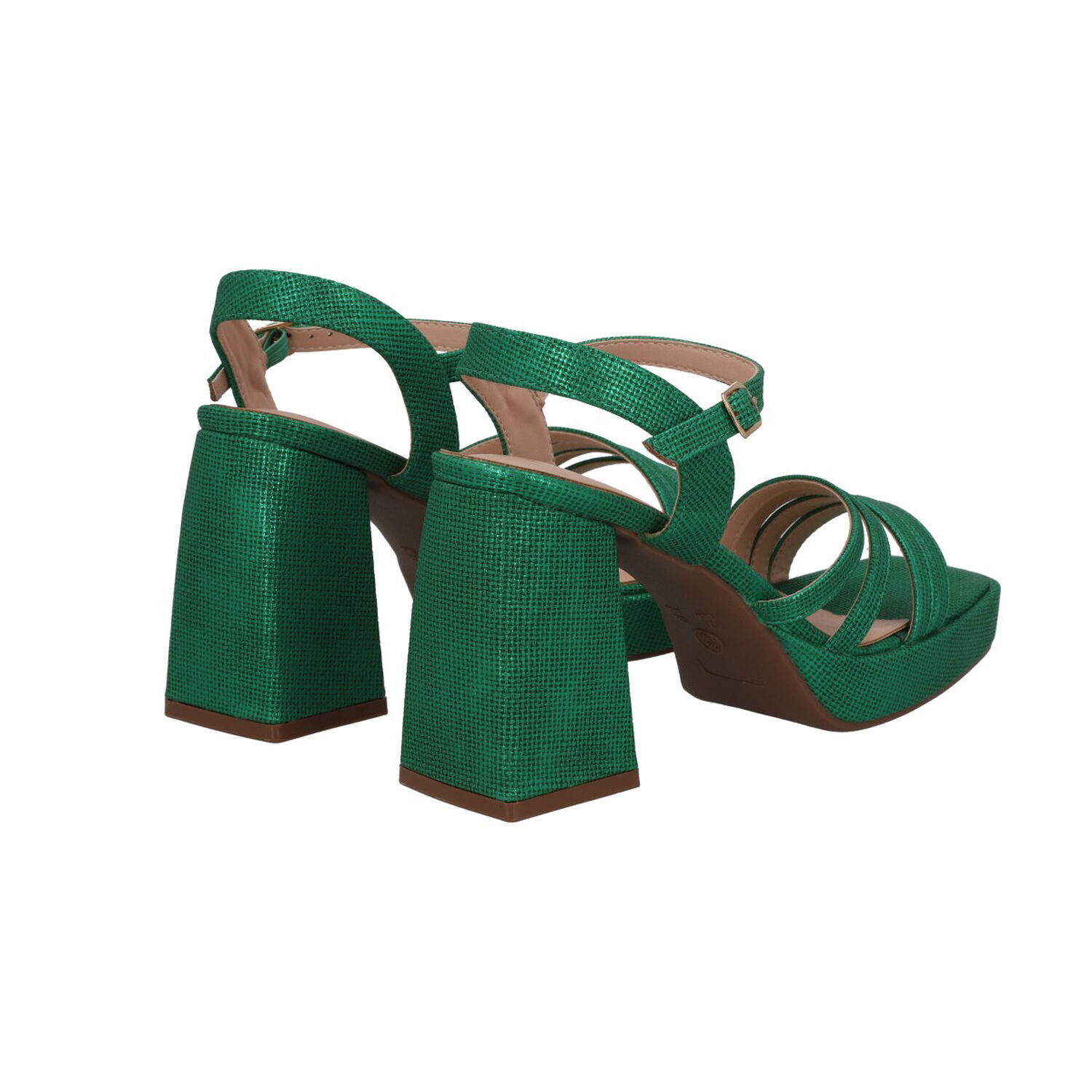 Sandalia Mujer Verde Taco Medio Gala Police image number 3.0