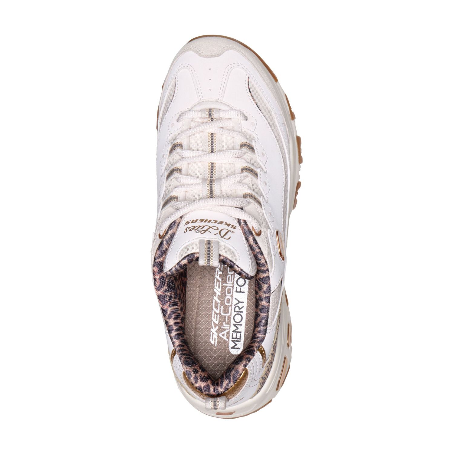 Zapatilla Urbana Mujer Skechers D Lites-wild Charm Wht image number 1.0