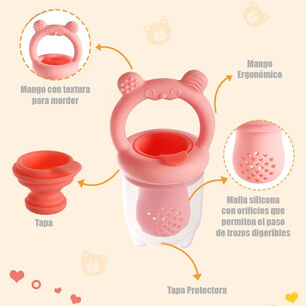 Chupete Fruta Bebe Mordedor Rasca Encia + Molde Para Helados