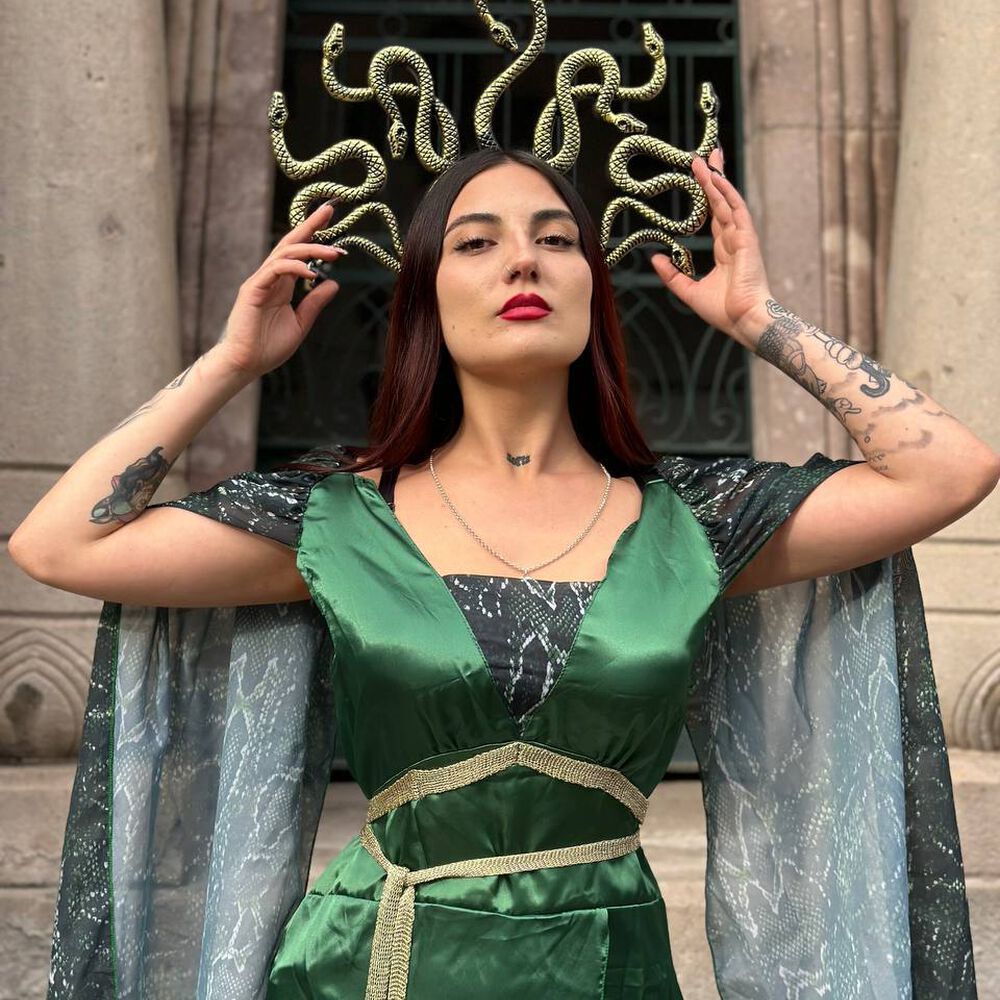 Disfraz Cosplay Medusa Mitologia Griega Gorgona image number 5.0