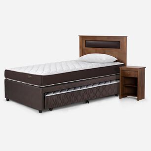 Cama Nido Rosen Ergo T / 1.5 Plazas / Base Normal + Set De Maderas Light