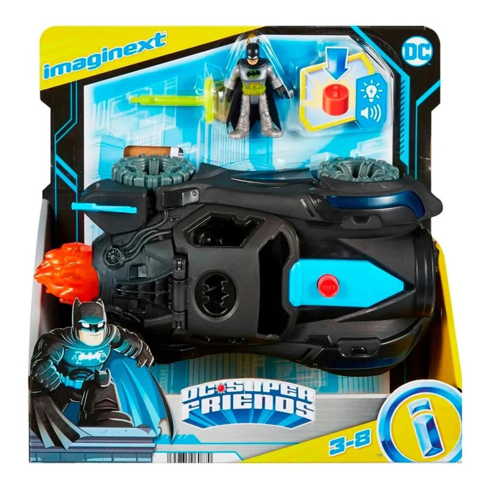 Juguete Auto De Batman Con Figura 10cm Con Sonido Infantil image number 3.0