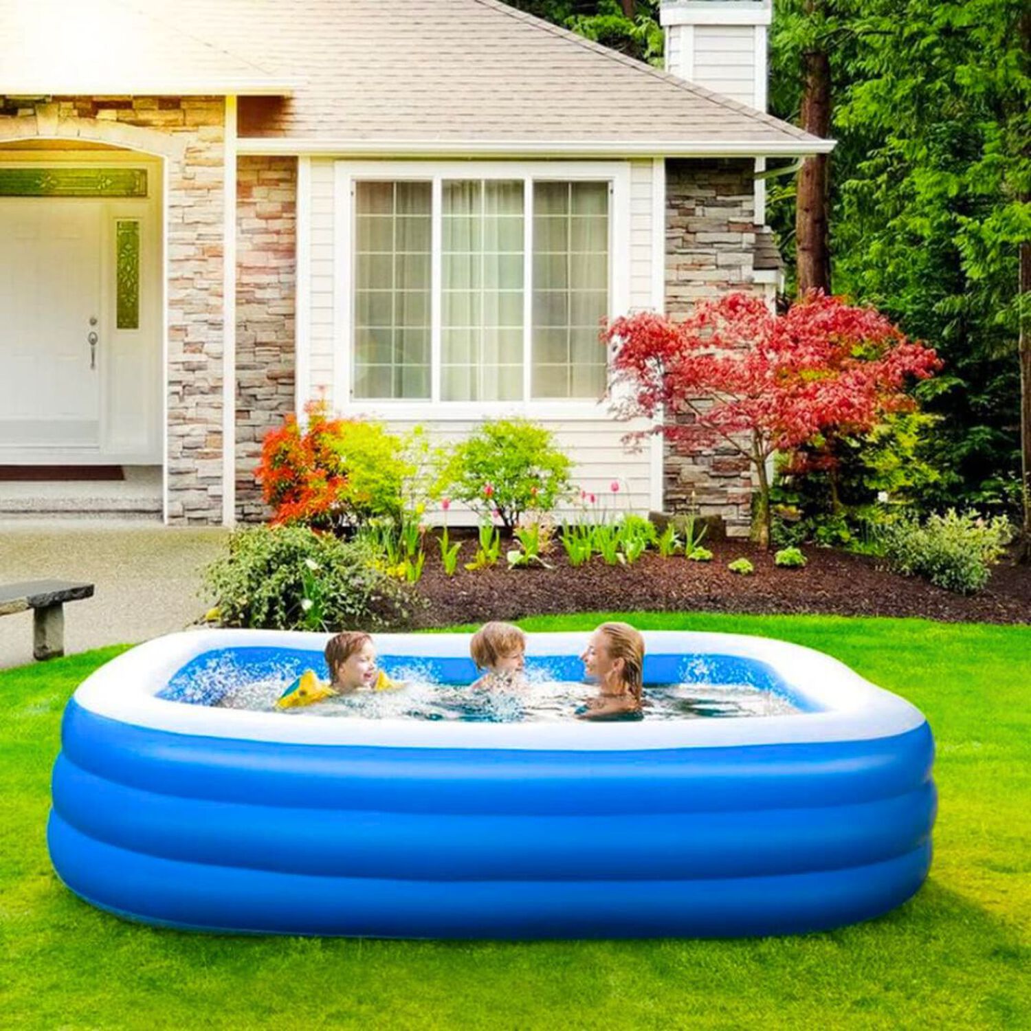Piscina Inflable Rectangular Familiar 240x150x60cm Cm Jumbo image number 6.0