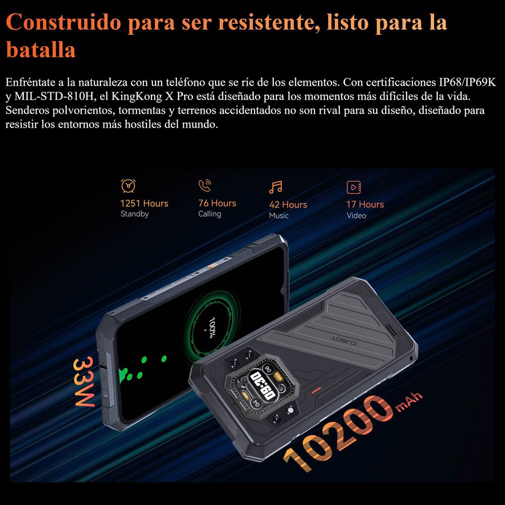 Cubot Kingkong X Pro: Ram 24gb, Resistente 5g Cámara 100 Mp image number 5.0