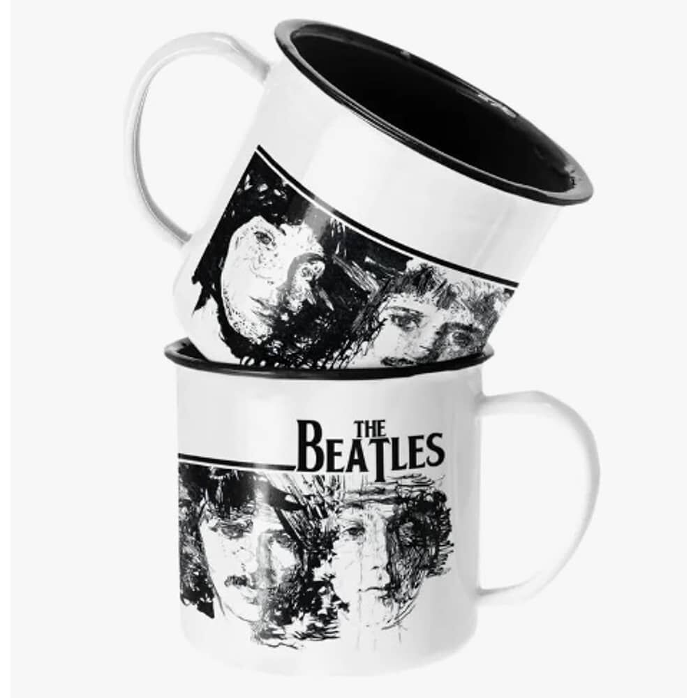 Taza Enlozada Lechera The Beatles Musica Rock image number 0.0