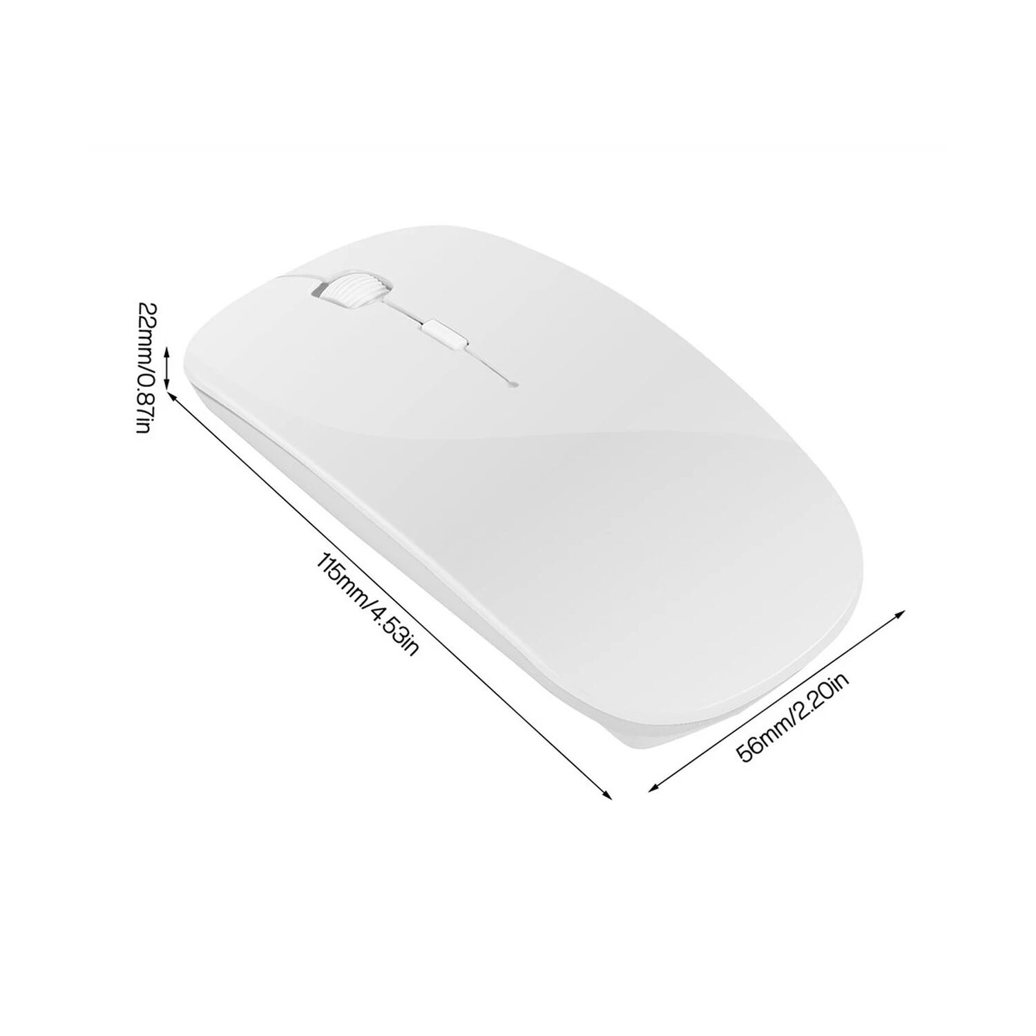 Mouse Optico Inal&aacute;mbrico Slim Dpi Ajustable image number 1.0