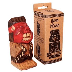 Indio P&iacute;caro De Madera Con Caja