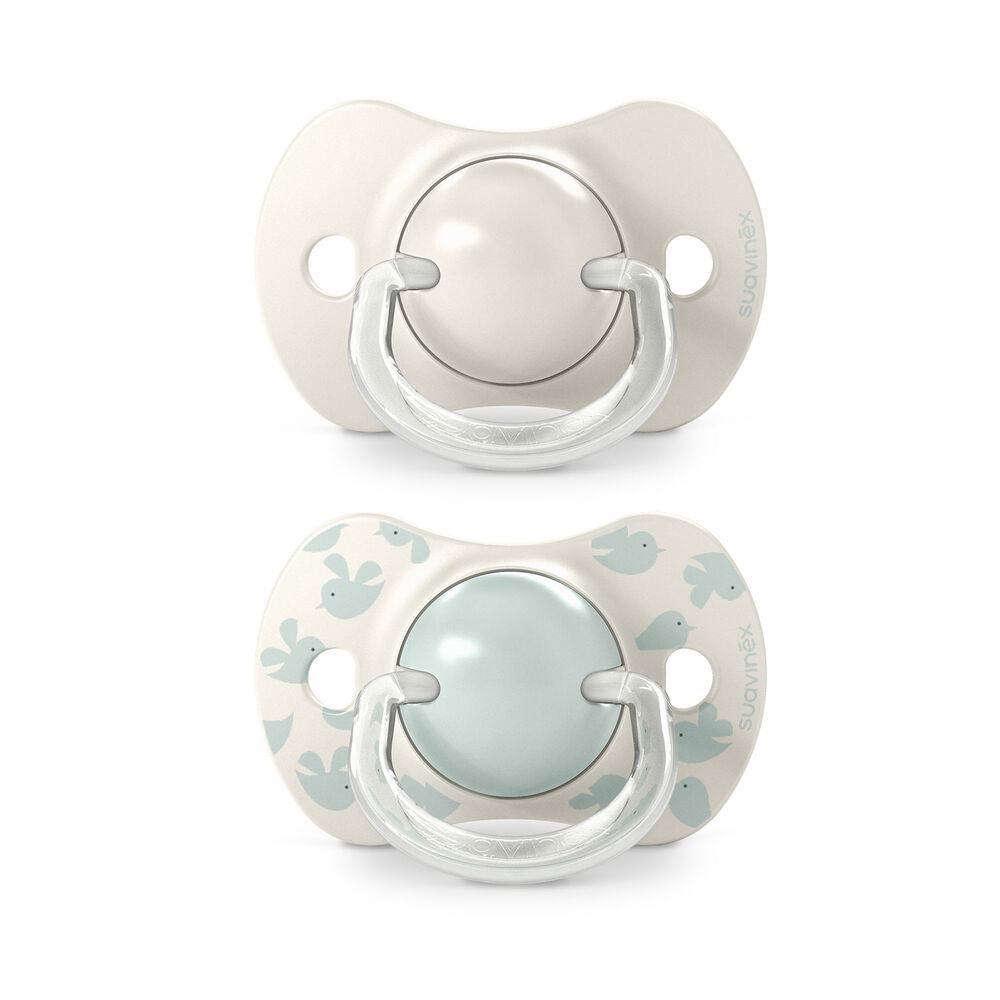 Chupete Sx Pro Fisiol&oacute;gico Silicona 6/18m 2u Birdies Verde image number 0.0