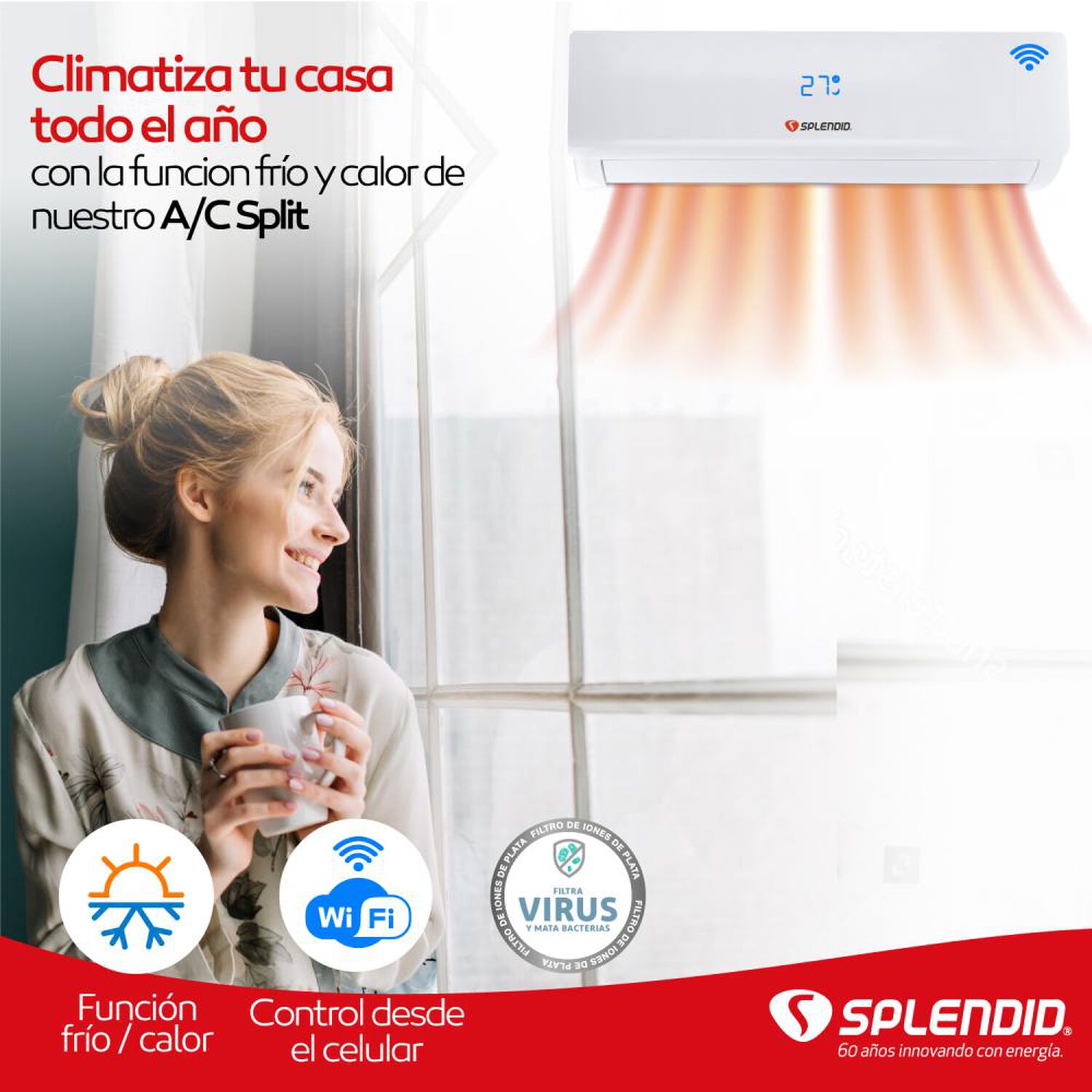 Aire Acondicionado Splendid Split Inverter / 9000 BTU image number 5.0
