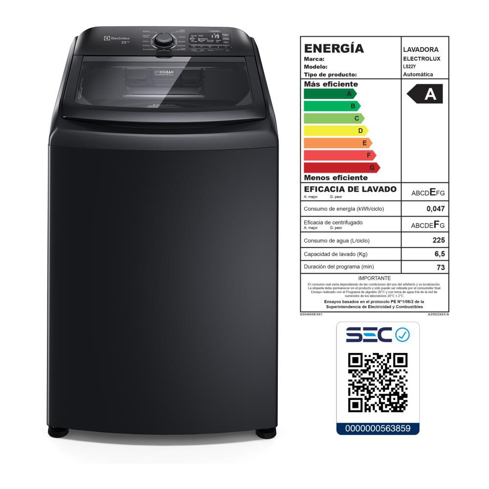 Lavadora Electrolux LS22Y / 22 Kilos image number 9.0