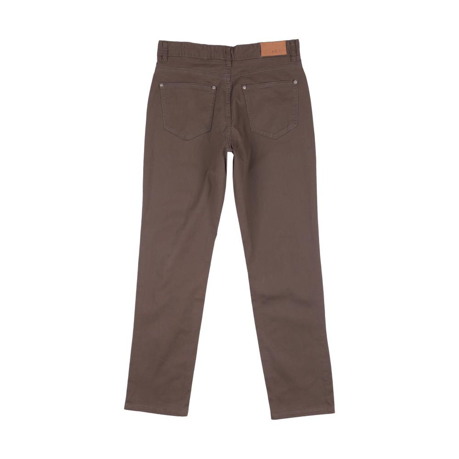 Pantal&oacute;n Liso Tiro Medio Slim Fit Hombre Az Black image number 1.0