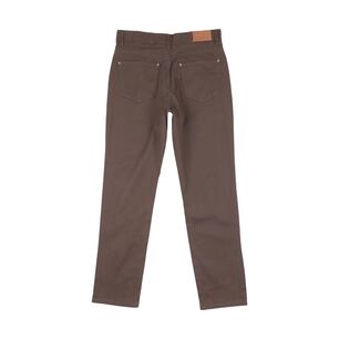 Pantal&oacute;n Liso Tiro Medio Slim Fit Hombre Az Black