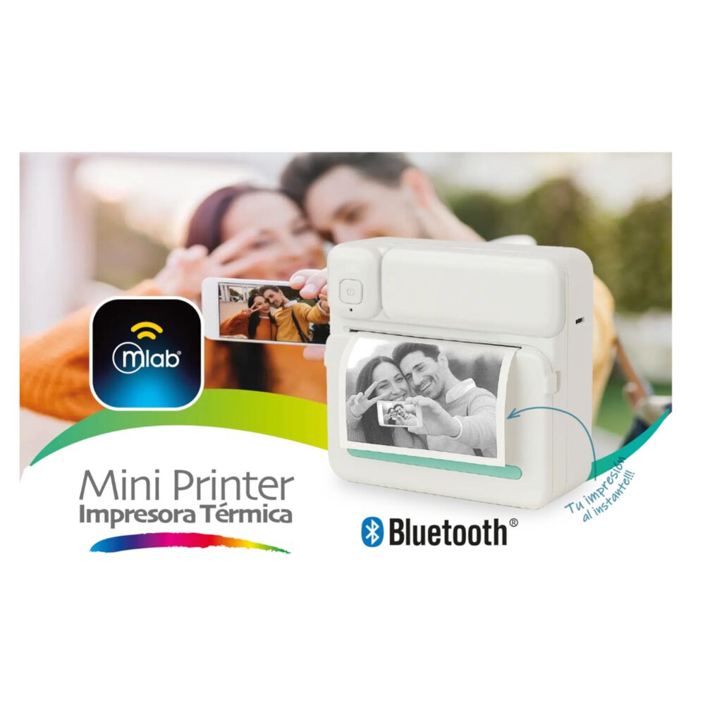 Impresora Térmica Kinder Kids Bluetooth B & N Mlab image number 7.0