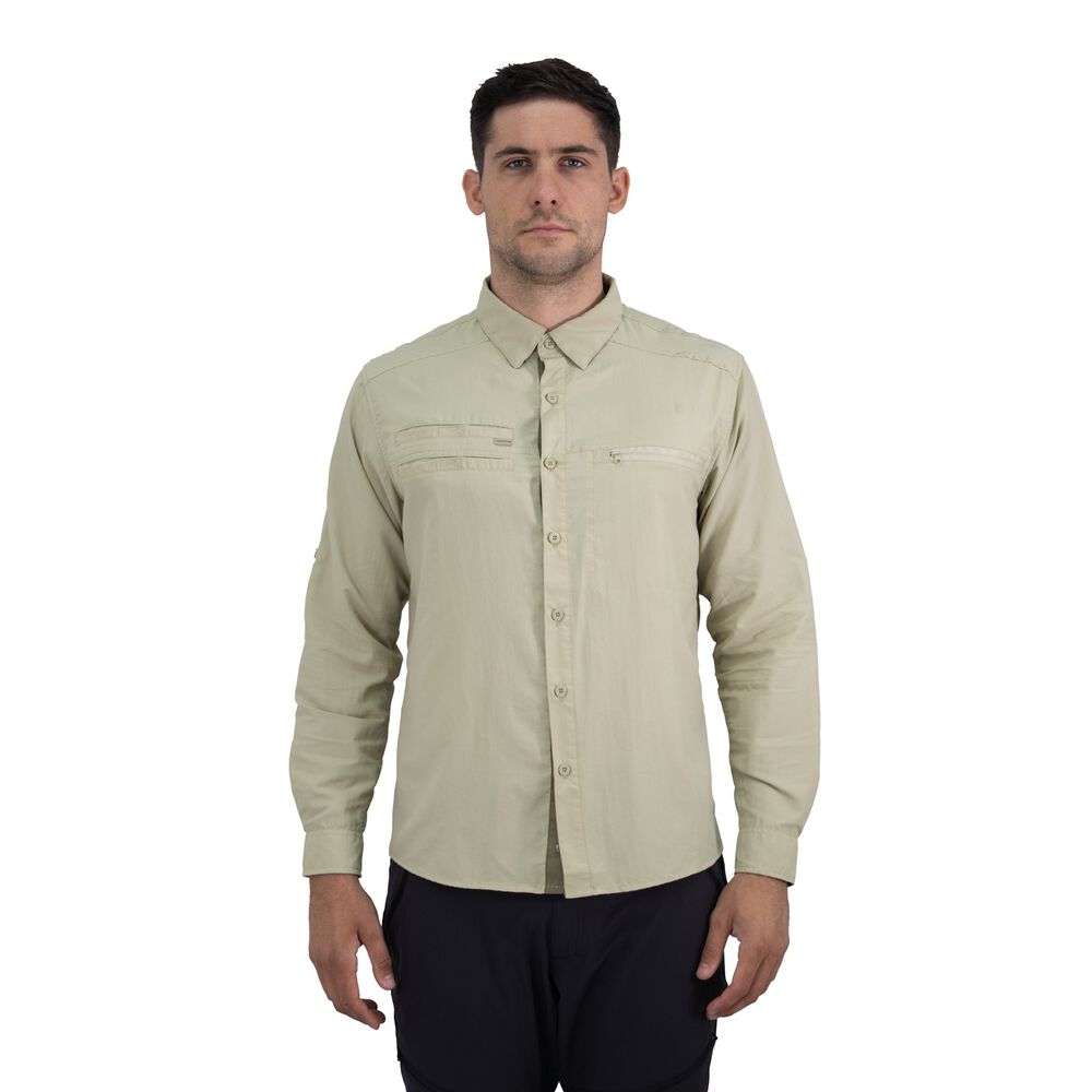 Camisa Hw Arizona Hombre Beige image number 0.0