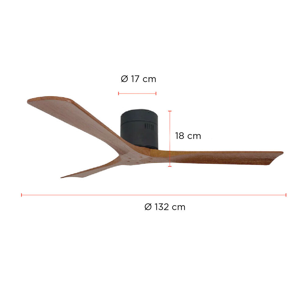 Ventilador De Techo Boston Nogal 52 Primaterm image number 1.0