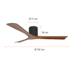 Ventilador De Techo Boston Nogal 52 Primaterm