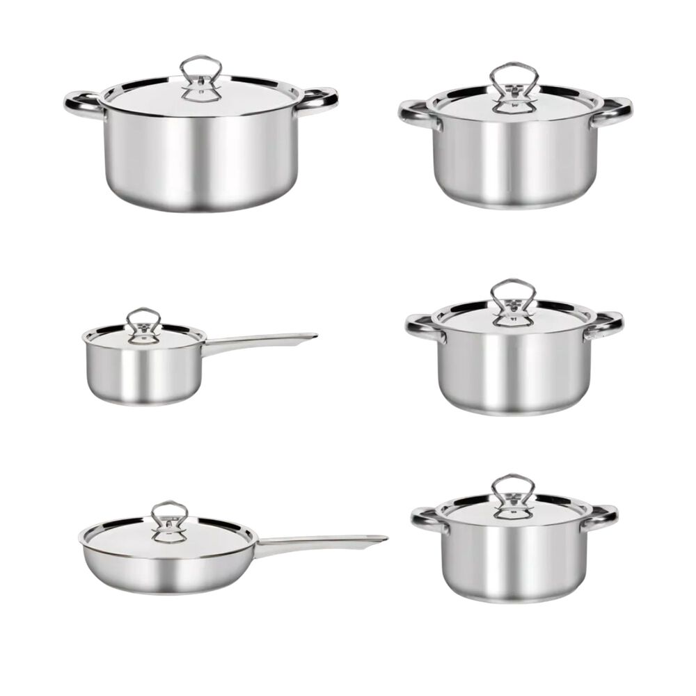 Juego Batería 15 Piezas Cocina Acero Inoxidable Plateado image number 2.0