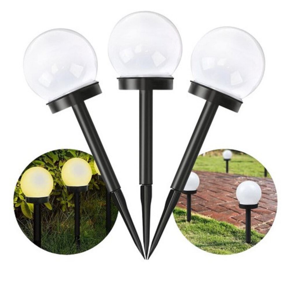 Pack 3 Foco Led Solar Lamparas Luz Solar Jardin Exterior image number 7.0