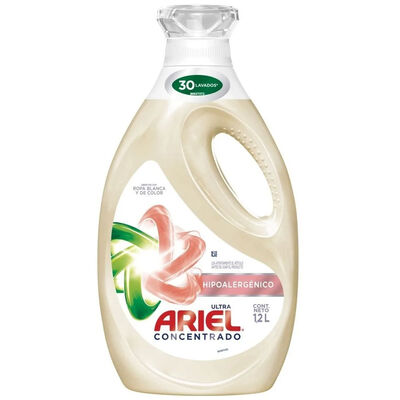 Detergente Ariel Concentrado Ultra Hipoalergénico 1.2L