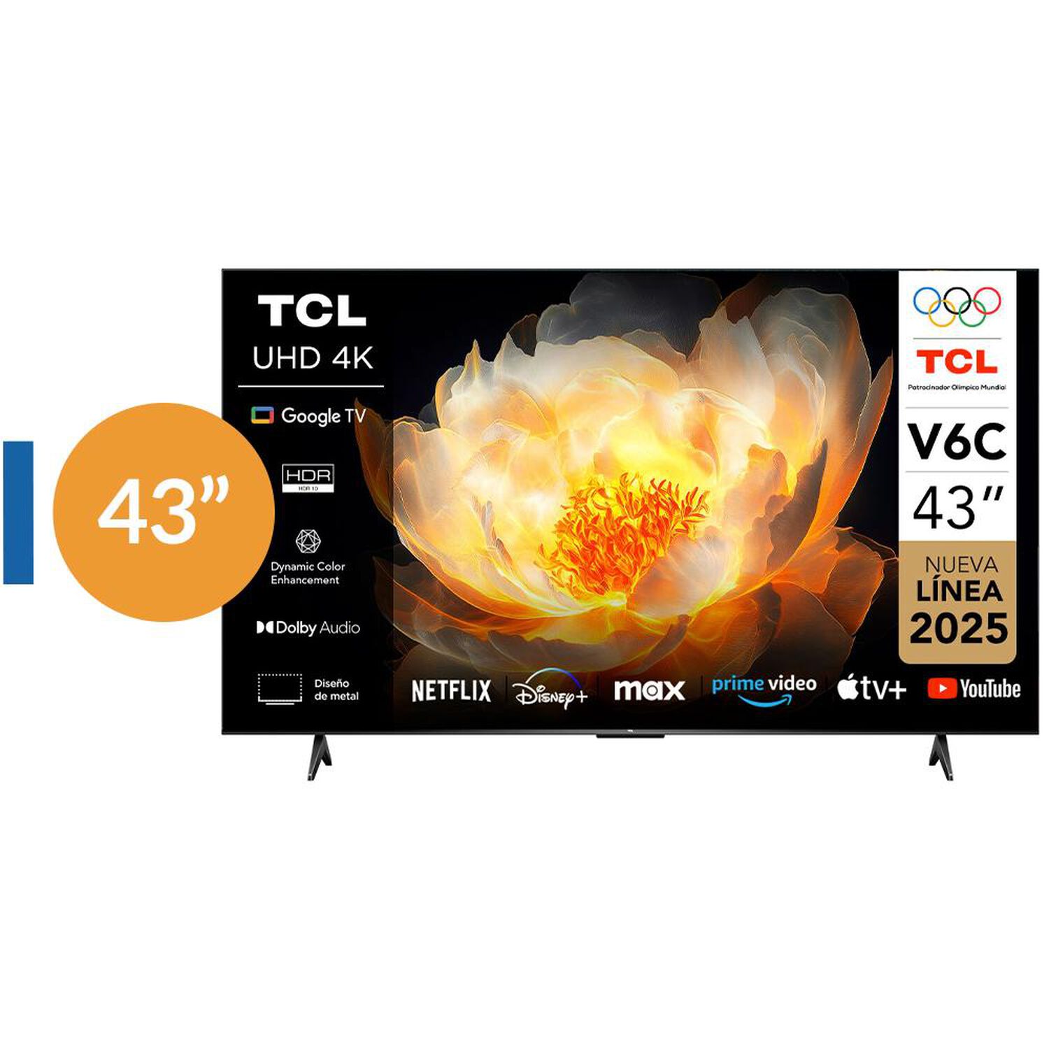 Led 43" TCL V6C / Ultra HD 4K / Smart TV