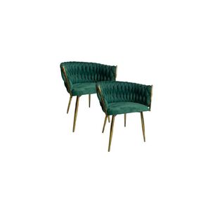 Pack 2 Sitiales Royal Queen Velvet Gold