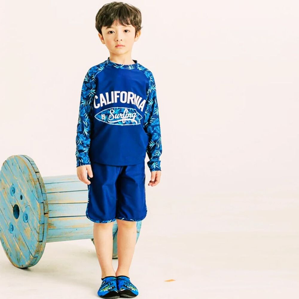 Traje De Baño 2 Piezas Manga Larga Niño Jump Kids Azul California image number 3.0