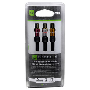 Cable Audio Stereo Video 3 Rca / 3 Rca 2metros