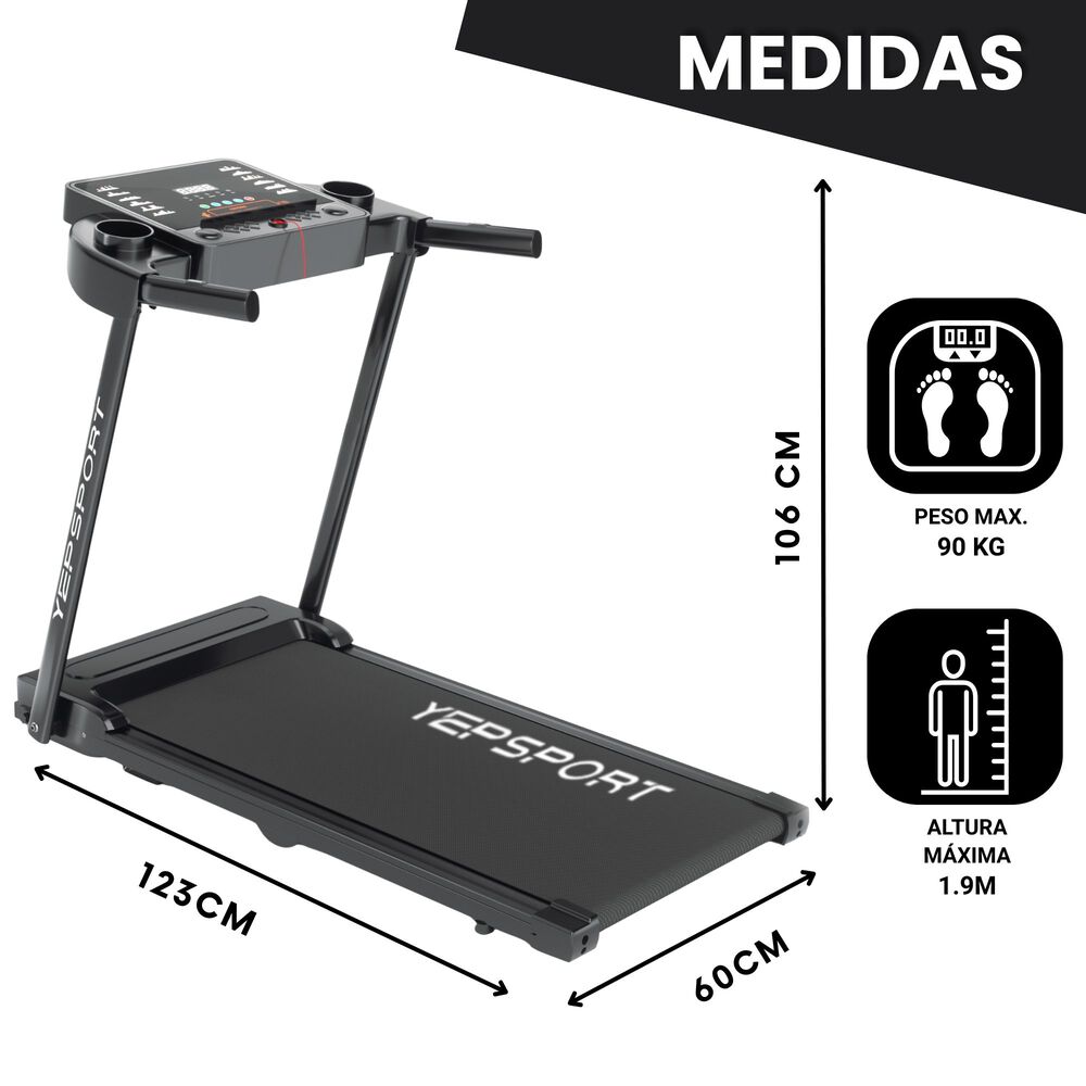 Trotadora Yep 3090 12km/h image number 1.0