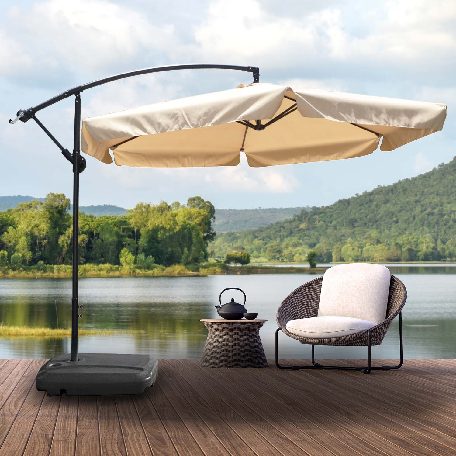 Quitasol Bora Bora Beige 245 X 300 X 300 Cm image number 5.0