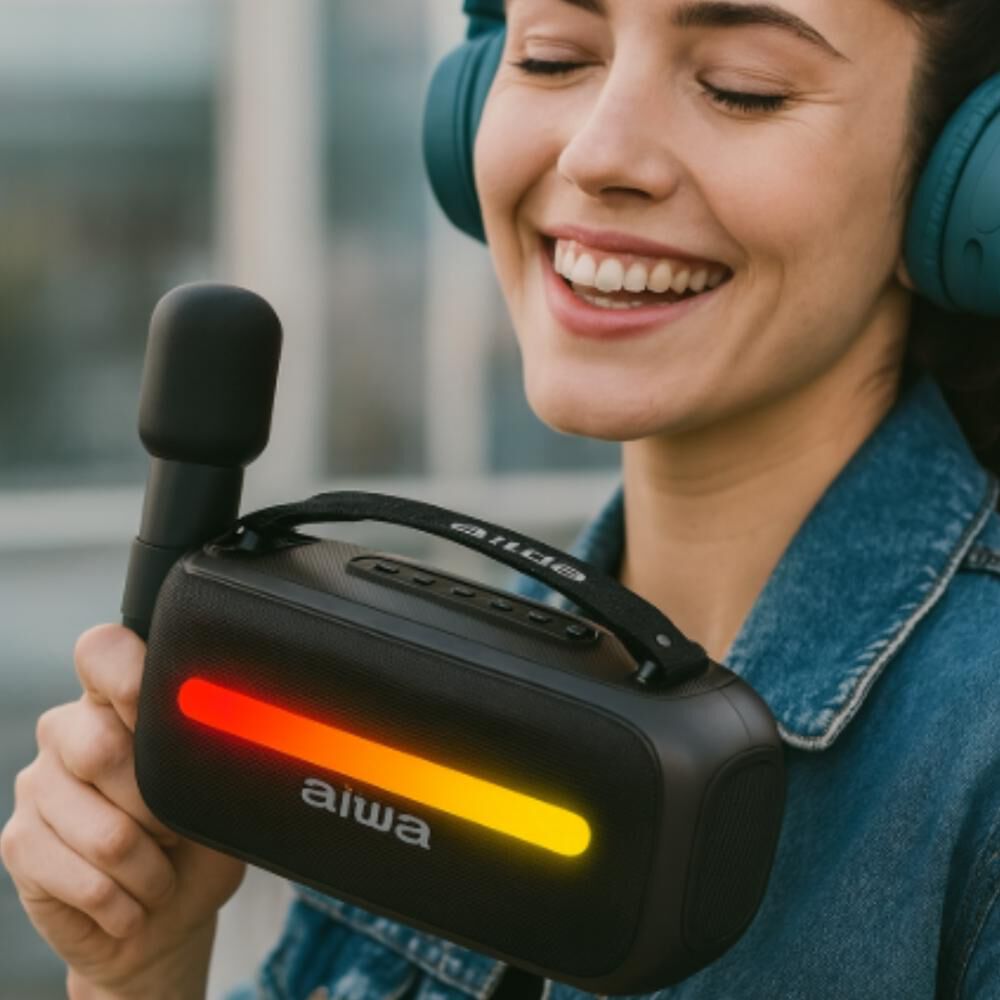 Parlante Portátil Aiwa 12w – Sonido Potente + Luces Led Rgb / Modelo Awss40bt image number 7.0