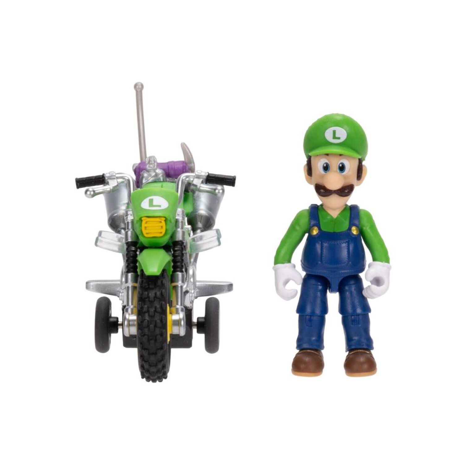 Moto Con Figura Mario Bross Luigi 6 Cm image number 1.0