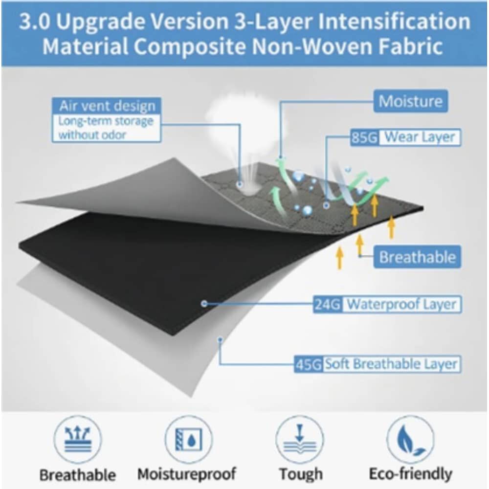 4 Unidades Organizador De Bolsas De Almacenamiento De Ropa image number 2.0