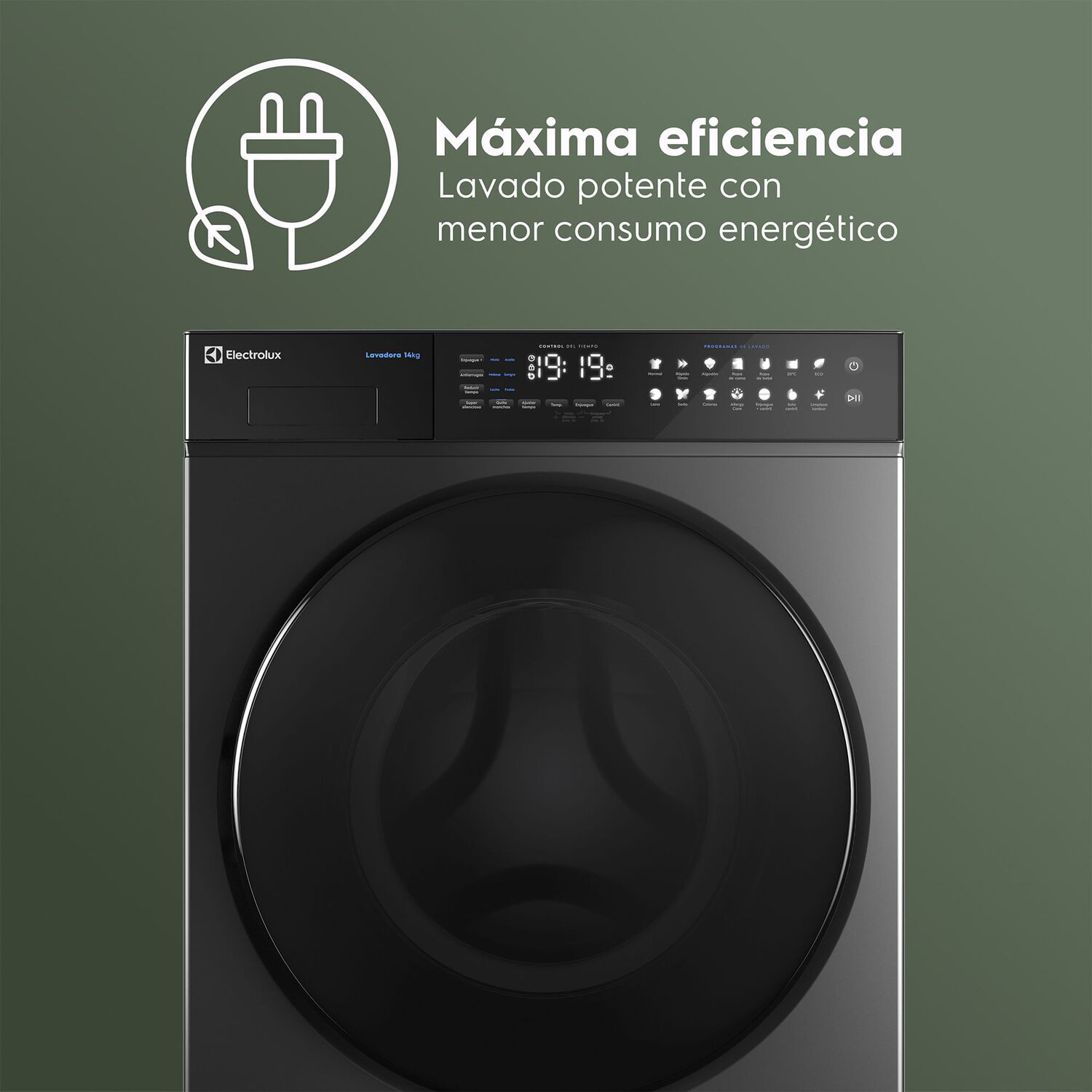 Lavadora Autom&aacute;tica 14kg Carga Frontal Inverter Eflwm12o Onix image number 15.0
