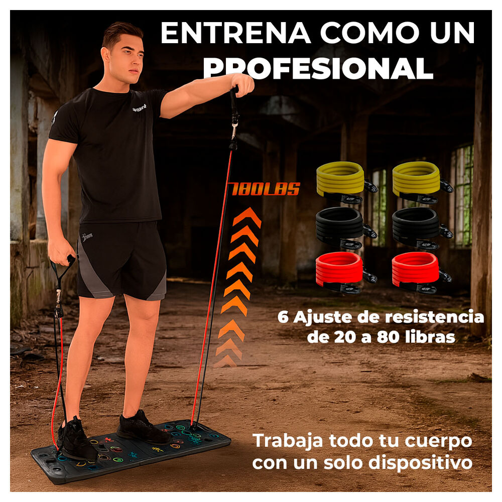 Tabla Multifuncional Flexiones 9 En 1 Entrena Pecho Y Brazos image number 2.0