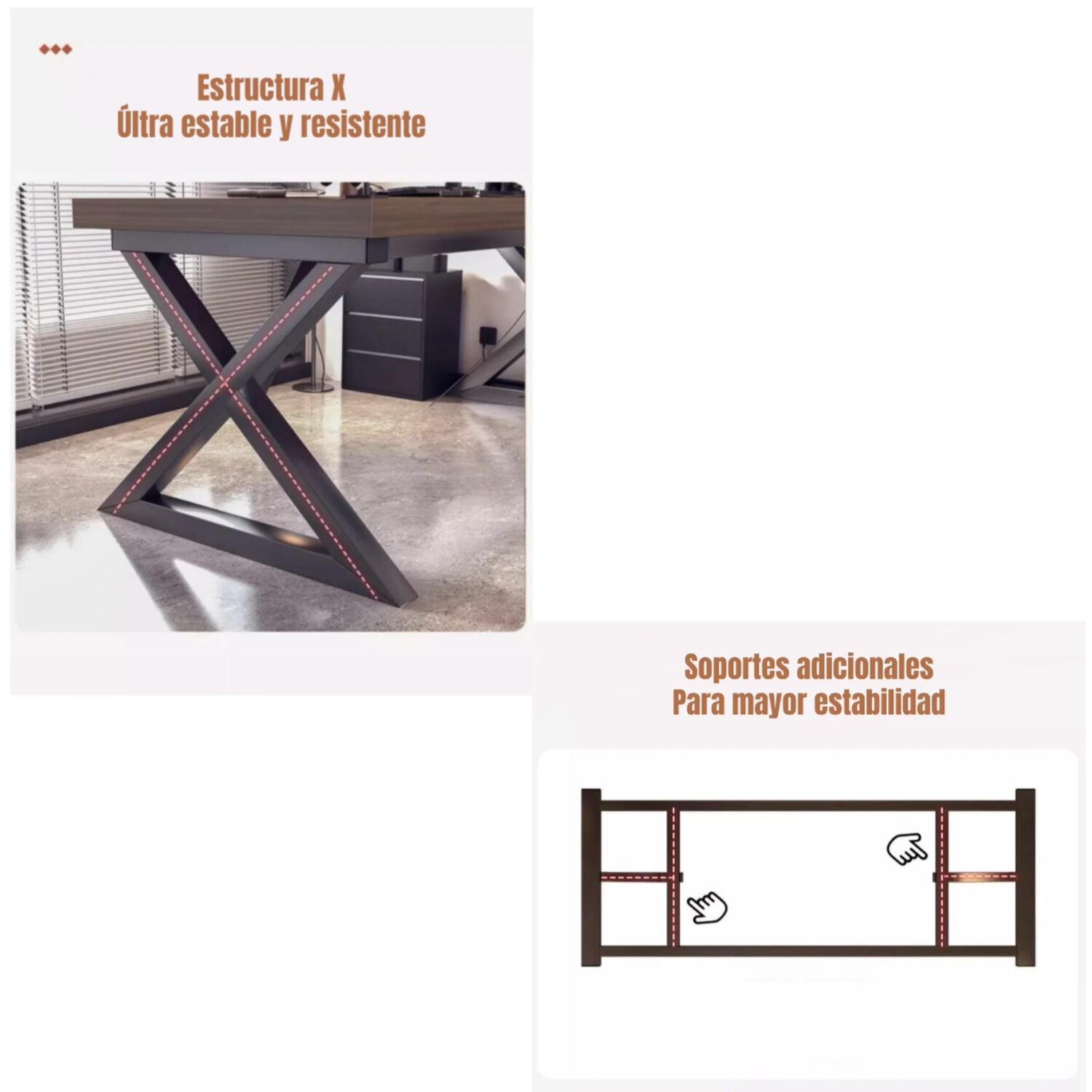Escritorio Mesa Comedor Gamer Rain 120*60*75cm Lubabycas image number 4.0
