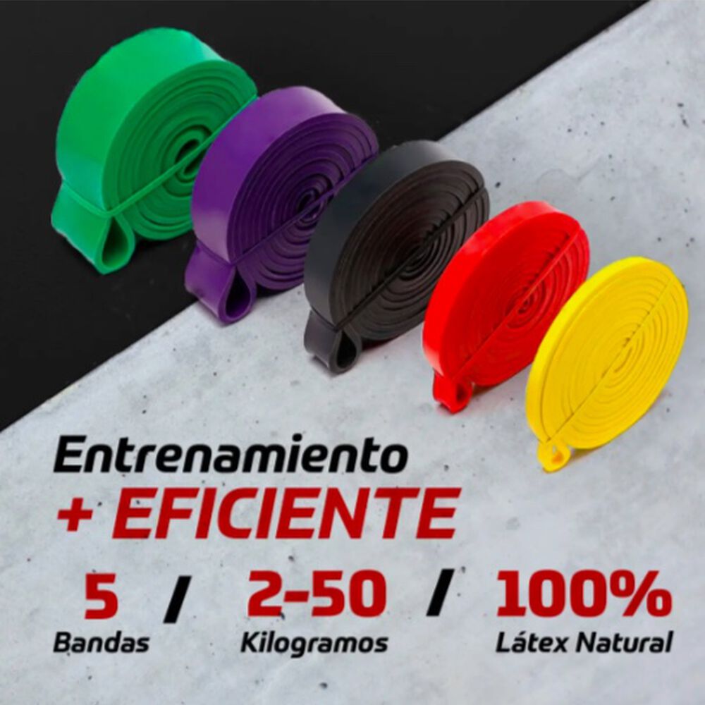 Set 5 Bandas Elasticas Resistencia image number 1.0