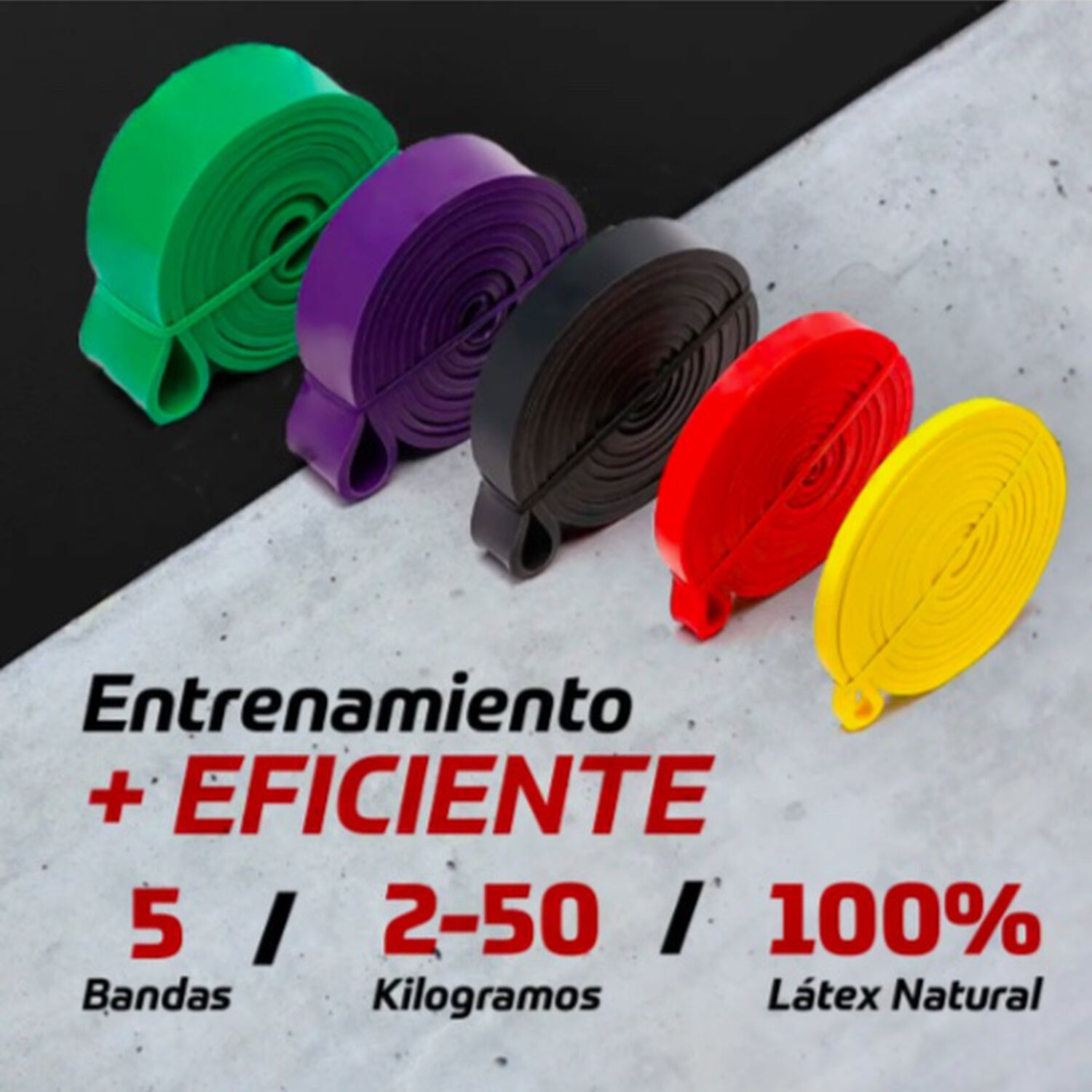 Set 5 Bandas Elasticas Resistencia image number 1.0