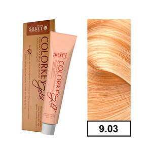 Colorkey Gold - Tintura Permanente Efecto 3d Pigment Silkey 60gr + Oxidante - 9.03 Rubio Extra Claro Dorado Suave