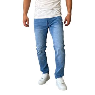 Jeans Hombre Mosaico Slim Fit Azul Claro