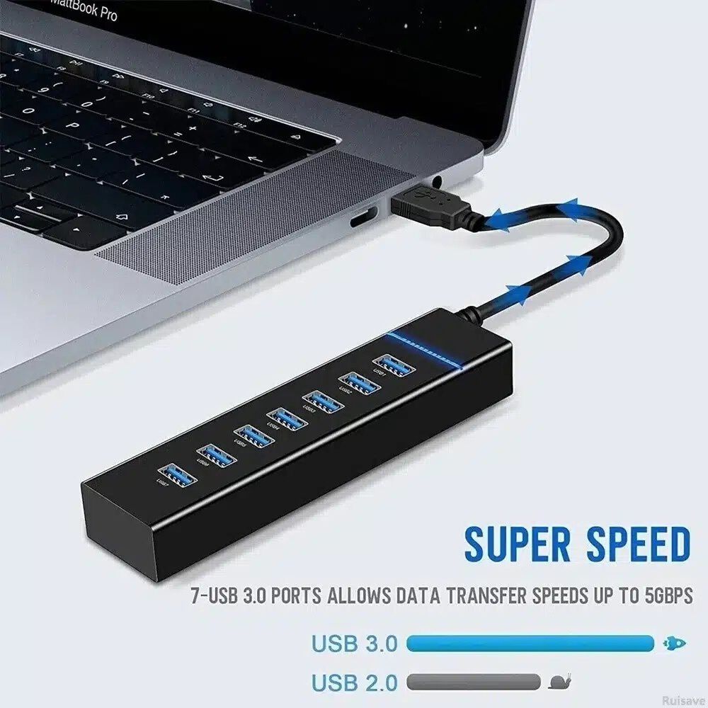 Hub Usb 3.0 De 7 Puertos Y Cable Largo De 120cm image number 4.0