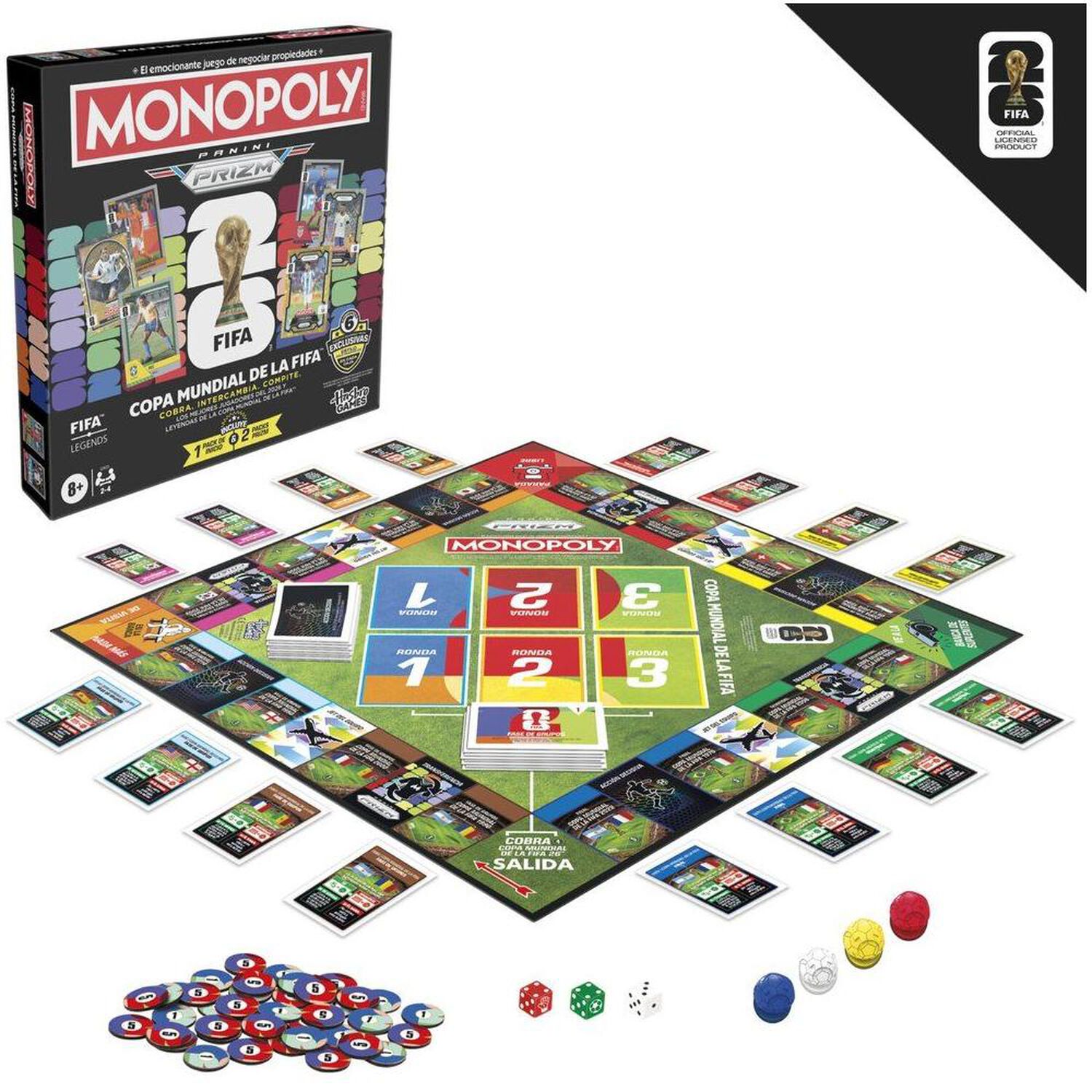 Juego De Mesa Monopoly Panini Prizm Copa Mundial De La Fifa image number 3.0