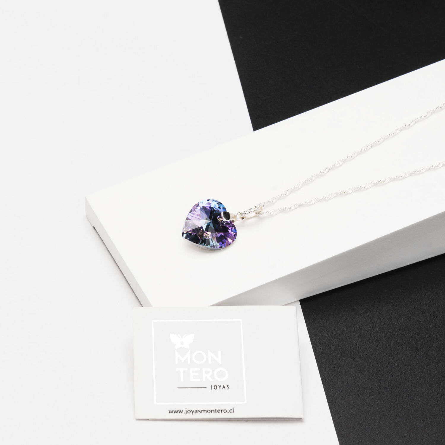 Collar Gran Romance Cristales Genuinos Vitral Light image number 1.0